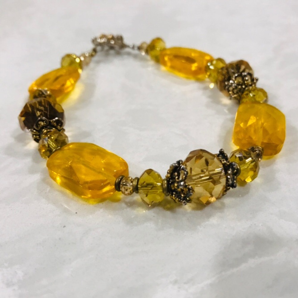 Amber toned bracelet